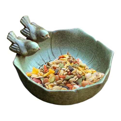 Amesor Keramik Boden Vogelbad | Retro Stil Dekorative Futterschale Für Vögel - Gartenschale Vogelbad Für Vögel Eichhörnchen Insekten Auf Rasen Und Terrasse Amesor Keramik Boden Vogelbad | Retro Stil Dekorative Futterschale Für Vögel - Gartenschale Vogelbad Für Vögel Eichhörnchen Insekten Auf Rasen Und Terrasse von Amesor