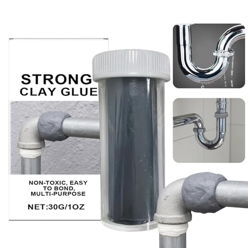 Amesor Keramik Kleber - 30g Handreparatur Knetmasse | Wasserdicht Hitzebeständig Stark Haftend Für Rohrverbindungen Metall Keramik Fliesen Bastelarbeiten Amesor Keramik Kleber - 30g Handreparatur Knetmasse | Wasserdicht Hitzebeständig Stark Haftend Für Rohrverbindungen Metall Keramik Fliesen Bastelarbeiten von Amesor