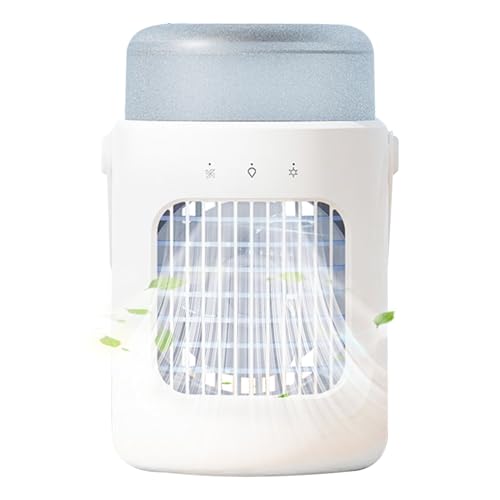 Amesor Persönlicher Luftkühler,Verdunstungs-Luftkühler Tragbar | 3 Stufen Einstellbare Kühlung Mit 600ml Wassertank Für Zuhause Camping Innenbereich Amesor Persönlicher Luftkühler,Verdunstungs-Luftkühler Tragbar | 3 Stufen Einstellbare Kühlung Mit 600ml Wassertank Für Zuhause Camping Innenbereich von Amesor