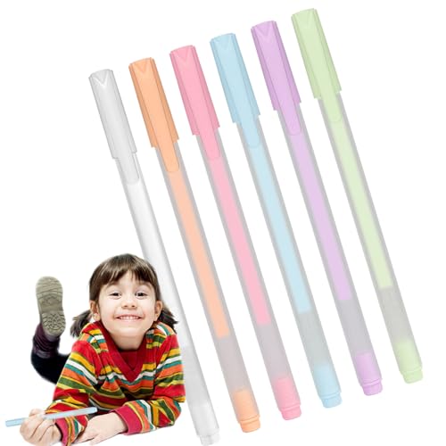 Amesor Scrapbook Klebestift | Kugelschreiber Schnelltrocknender Kleber - 6 Stücke Kugelspitze Klebemittel Einfache Handhabung Für Schulbastelprojekte Kunstunterricht Grußkartenherstellung von Amesor