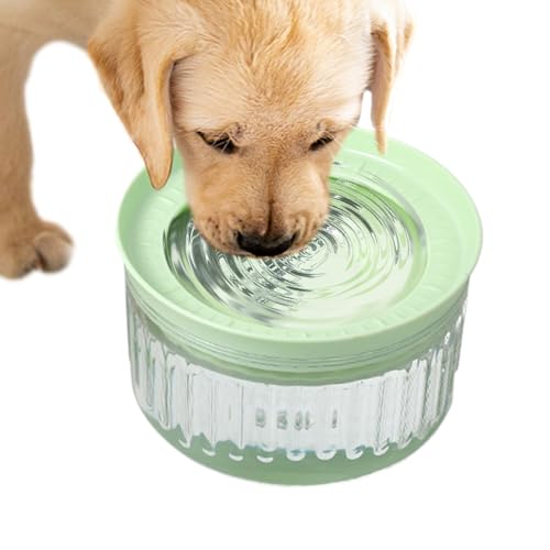 Amesor Spill Proof Hundenapf Trinknapf - 1800ml Trinknapf Mit Verlangsamung - Schwimmender Wasserspender Napf - Für Mehrhundehaltung Hunde Reise Auto Fressnapf von Amesor