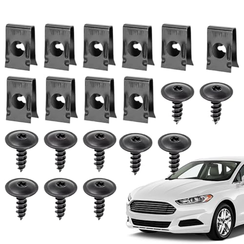 Amesor U-Klammern Und Schrauben Set Für Auto - Auto U-Muttern Und Schraubenclips,Metall Befestigungszubehör für Armaturenbrett, Verkleidung, Stoßstange, Innenverkleidung, Wohnmobile und Amesor U-Klammern Und Schrauben Set Für Auto - Auto U-Muttern Und Schraubenclips,Metall Befestigungszubehör für Armaturenbrett, Verkleidung, Stoßstange, Innenverkleidung, Wohnmobile und von Amesor