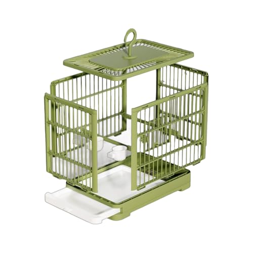 Amesor Vogeltransportbox Reisekäfig | Mit Herausnehmbarer Schublade | Großzügiges Ruhehabitat Für Wellensittiche Nymphensittiche Und Conures von Amesor