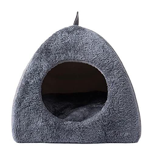 Hundehöhlenbetten - Katzenbetten Für Hauskatzen - Welpenhaus - Katzenhöhle Waschbar - Katzenbett Für Indoor-Katzen - Faltbares Katzenzelt Mit Abnehmbarem Matte Für Hunde, Katzen, Kaninchen, Enten von Amesor