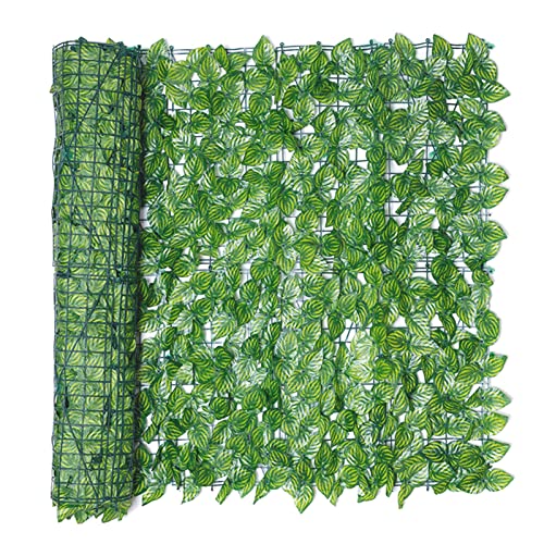 Künstliche Efeu-hecke Sichtschutzzaun, Garten Sichtschutz Zaun Efeu Hecke Künstliche Sichtschutzzaun, Sichtschutz Balkon Efeu, Balkon-Sichtschutzhecke, Für Outdoor Garten Wandmatte Dekoration (0.5× ) von Amesor