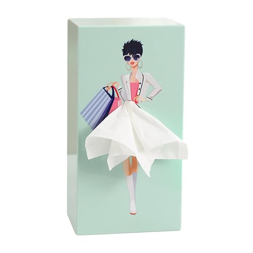 Taschentuchbox Mit Fliegendem Rock, Kurzer Rock Mädchen Cartoon Taschentuchbox, Taschentücher Box Spender Taschentuchbox Eines Fliegenden Rock, Für Badezimmer Schlafzimmer Esszimmer Büro Und Mehr von Amesor