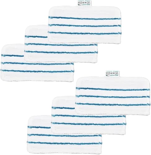 6er-Pack waschbare Mikrofaser-Dampfreiniger-Pads – perfekter Ersatz für Beldray BEL01097 Dampfreiniger 6er-Pack waschbare Mikrofaser-Dampfreiniger-Pads – perfekter Ersatz für Beldray BEL01097 Dampfreiniger von Ameurey