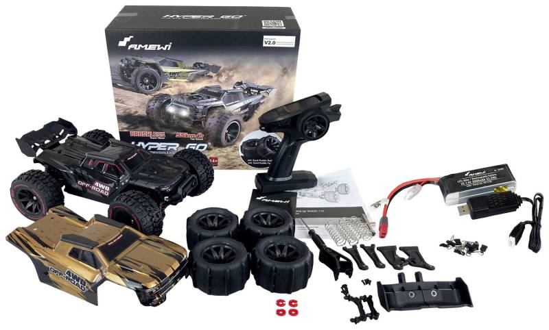 B-Ware Amewi Hyper Go Brushless 1:14 Rc Modellauto Elektro Truggy Buggy Siehe Text/Foto von Amewi