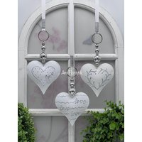 Fensterdeko Metall Herz Fenster Hänger von AmfFloristik