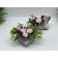Kleines Urnen Gesteck 2Er Set Grabschmuck Sommer Grabgesteck von AmfFloristik