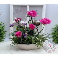 Tischgesteck Mohnblumen Blumengesteck von AmfFloristik