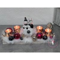 Weihnachtsgesteck Tischgesteck Teelicht Weihnachtsgesteck Tischgesteck Teelicht von AmfFloristik