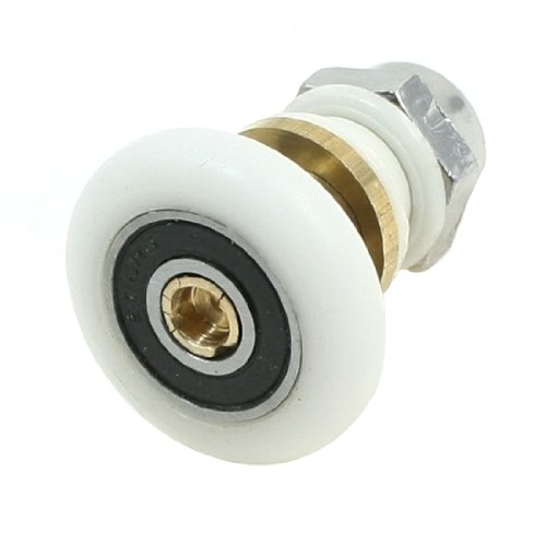 25 mm Rad Badezimmer Pulley Kupfer Rod Bearing aus Glas zum Aufhängen Roller von sourcing map