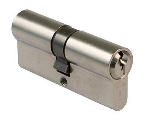 Amig - Zylinderschloss 9710 | Türöffner kompatibel | Anti-Bohrschutz | 6-Pin Messingkopf | Für Metalltüren | Einsteckschloss geeignet, Bunt, 90 (40-50), Messing von Amig