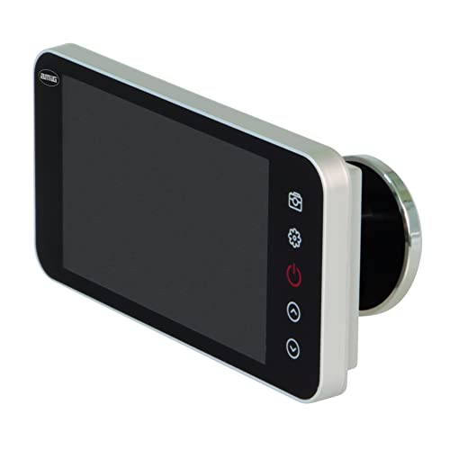 Amig - Digitaler Türspion mit 4'' LCD-Display | Video-Kamera-Spion | Einfache Installation und Verwendung | Spion: 14-28mm | Silber Farbe von Amig