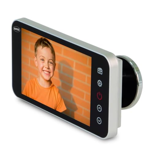 Amig – Digitaler Türspion | 4-Zoll-TFT-LCD-Bildschirm | Betrachtungswinkel: 160° | Scharfe Bilder | Einfache Installation und Verwendung | Farbe: Silber von Amig