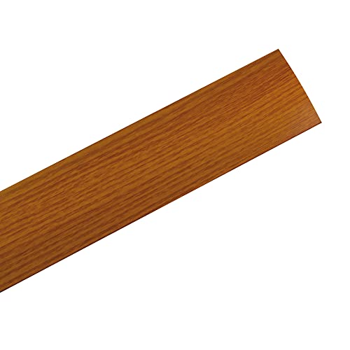 Amig - Fußboden-Abdeckleiste Modell 3 | Selbstklebend | Ausgleichsprofil | Übergangsprofil | Farbe Kirschholz | Größen 820 mm x 4mm x 0,5mm | Speziell für Holzböden von Amig