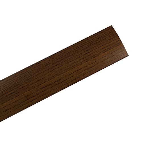 Amig - Fußboden-Abdeckleiste | Selbstklebend | Ausgleichsprofil für Böden, Parkett und Holzböden | Übergangsprofil | Farbe: Dunkles Walnussholz | Maße: 985 mm x 4 mm x 0,5 mm | Besonders für Holzböden geeignet. von Amig