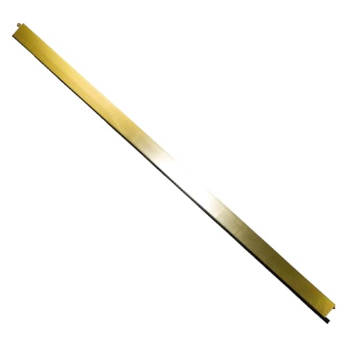 AMIG 2891 - Zugluftstopper Modell 3 | Automatische Schraubdichtung | Gummiverschluss | Innenmechanismus aus Edelstahl und Messingstopper | selbstnivellierbar | Zuschneidbar | 82 cm | Gold | Aluminium von Amig