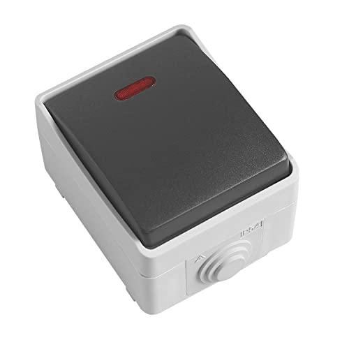 Amig 3641 - Drucktaster IP54, 10 A, 230 V, Grau von Amig