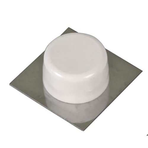 Amig | Klebepuffer für Türen, 45 x 45 mm, Modell 405, Kunststoff, weiße Oberfläche, quadratische Metallbasis, Befestigung am Boden, einfache Installation Amig | Klebepuffer für Türen, 45 x 45 mm, Modell 405, Kunststoff, weiße Oberfläche, quadratische Metallbasis, Befestigung am Boden, einfache Installation von Amig