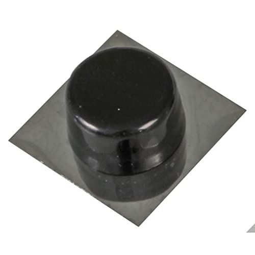 Amig | Klebepuffer für Durchgangstüren, 45 x 45 mm, Modell 405, Kunststoff, schwarze Oberfläche, quadratische Metallbasis, Befestigung am Boden, einfache Installation Amig | Klebepuffer für Durchgangstüren, 45 x 45 mm, Modell 405, Kunststoff, schwarze Oberfläche, quadratische Metallbasis, Befestigung am Boden, einfache Installation von Amig