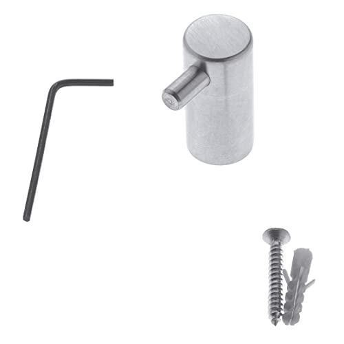 Amig Felix Bañuls Haken Haken | Ø 19 x 43 mm | Ideal für Badezimmer und Umkleideraum | Perfekt zum Aufhängen von Handtüchern, Jacken und Taschen | Edelstahl 18/8 Silber matt Amig Felix Bañuls Haken Haken | Ø 19 x 43 mm | Ideal für Badezimmer und Umkleideraum | Perfekt zum Aufhängen von Handtüchern, Jacken und Taschen | Edelstahl 18/8 Silber matt von Amig