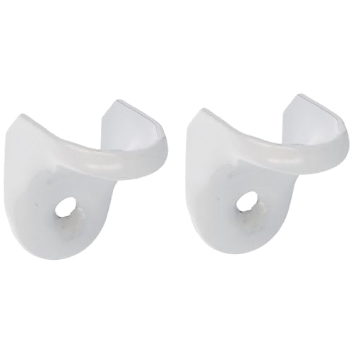 Amig Set mit vier Winkeln Modell 2, Halterung aus Stahl, weißes Finish, Maße 50 x 50 mm, empfohlenes Maximalgewicht 60 kg Amig Set mit vier Winkeln Modell 2, Halterung aus Stahl, weißes Finish, Maße 50 x 50 mm, empfohlenes Maximalgewicht 60 kg von Amig