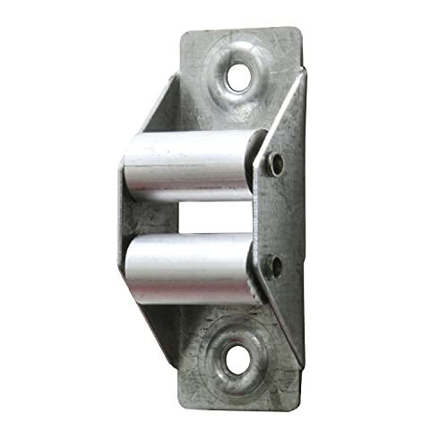 Amig - Gurtführung aus Metall mit Aluminiumrollen für Rollladen-Gurtwickler, stabiler und langlebiger Leitroller für 22 mm breites Band, Silber Amig - Gurtführung aus Metall mit Aluminiumrollen für Rollladen-Gurtwickler, stabiler und langlebiger Leitroller für 22 mm breites Band, Silber von Amig