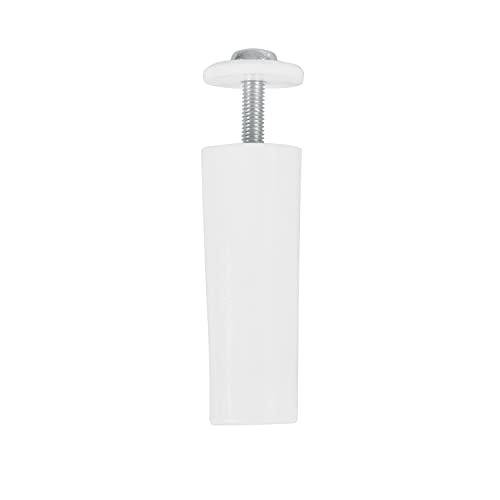 Amig - Jalousie-Anschlag | Konischer PVC-Stopper verhindert Rollo-Fall | Einfache Montage | Wetterfest, Weiß, 60 mm, Polypropylen von Amig