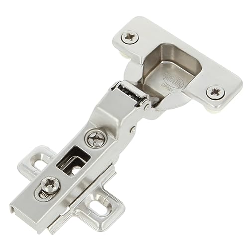 AMIG - Packung mit 20 Scharnieren | Abgewinkelte Schüssel | Ø35mm | Mit Schnellverschluss | Vormontierte Dübel und Schrauben | 110° Öffnung | Abstand zwischen den Löchern 48 mm | Silberner Stahl AMIG - Packung mit 20 Scharnieren | Abgewinkelte Schüssel | Ø35mm | Mit Schnellverschluss | Vormontierte Dübel und Schrauben | 110° Öffnung | Abstand zwischen den Löchern 48 mm | Silberner Stahl von Amig