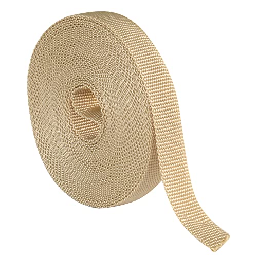 Amig - Klebeband für Rollläden | Ersatzseil für weiche und steife Touch-Jalousienrollen | UV-beständig und abriebfest, elfenbeinfarben | Maße: 18 mm x 6 m von Amig