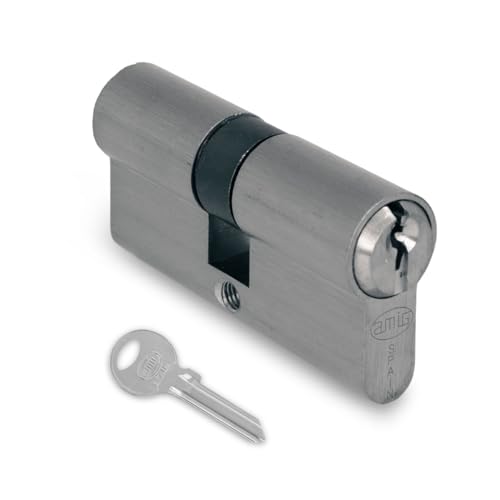 AMIG - schließzylinder für Türschloss - Maße: 80 mm (40-40M) - Matt - 6 Stifte - Picking-Schutz- und Anti-Bumping-System - Anti-Bohr-Stifte - Beinhaltet 3 Schlüssel - Befestigungsschraube von 65 mm von Amig
