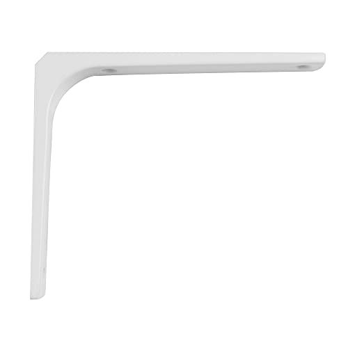 Amig, 8082 - Winkel Modell 2, Halterung aus Stahl, Ausführung: Weiß, Maße: 125 x 125 mm, empfohlenes Maximalgewicht: 25 Kilogramm von Amig