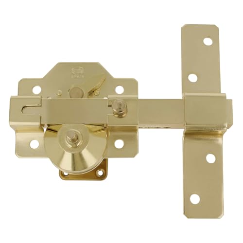 Amig – Türschloss | Overlay-Sperre | 88 x 153 mm | Golden | 70 mm Sicherheitszylinder und Öffnungsriegel | Beständig gegen Herausziehen, Reißen und Bruch | Ideal für Eingangstüren von Amig