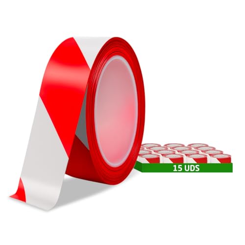 Amig - Markierungsband - 24er-Pack - Nicht klebend - LDPE Polyethylen - 70 mm x 24 x 200 m - Gelb und Schwarz von Amig