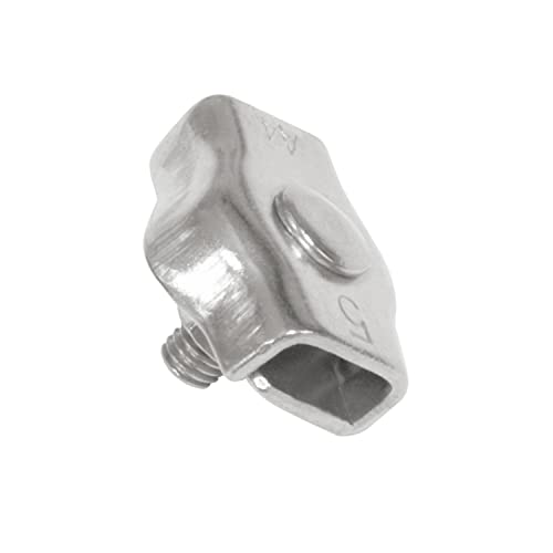 amig - 2 Stück einfache flache Kabelbinder aus Edelstahl Mod.30105 zum Paaren von Seilen, Drähten oder Drähten, Grillen oder verstellbaren Muttern, silberfarben, Maße: Ø 3 mm amig - 2 Stück einfache flache Kabelbinder aus Edelstahl Mod.30105 zum Paaren von Seilen, Drähten oder Drähten, Grillen oder verstellbaren Muttern, silberfarben, Maße: Ø 3 mm von Amig