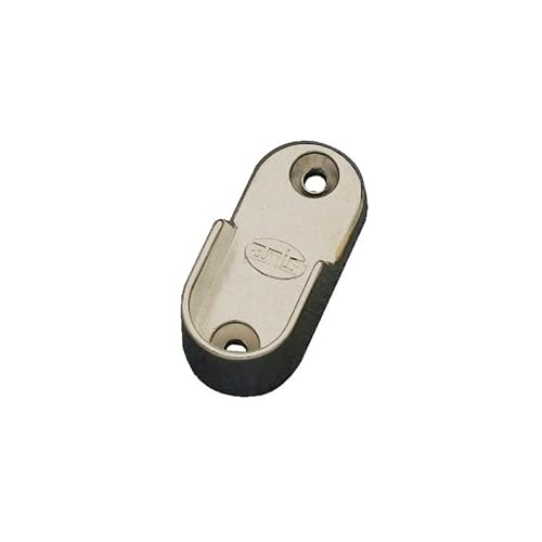 Amig - 2er-Pack seitliche Halterungen für Schrankrohre, ovale Füße für Kleiderstangen, geeignet zum Aufhängen und Organisieren von Kleidung, Zamak, 30 x 15 x 45 mm, vernickeltes Finish Amig - 2er-Pack seitliche Halterungen für Schrankrohre, ovale Füße für Kleiderstangen, geeignet zum Aufhängen und Organisieren von Kleidung, Zamak, 30 x 15 x 45 mm, vernickeltes Finish von Amig