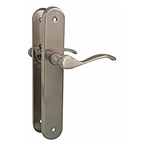 Amig - 2er Set Türgriffe | Funktionelle und ergonomische Kurbel | ovale Stahlplatte und Zamak-Griff | Silber matt | ohne Schlüsselring | 237 x 40 x 55 mm Amig - 2er Set Türgriffe | Funktionelle und ergonomische Kurbel | ovale Stahlplatte und Zamak-Griff | Silber matt | ohne Schlüsselring | 237 x 40 x 55 mm von Amig