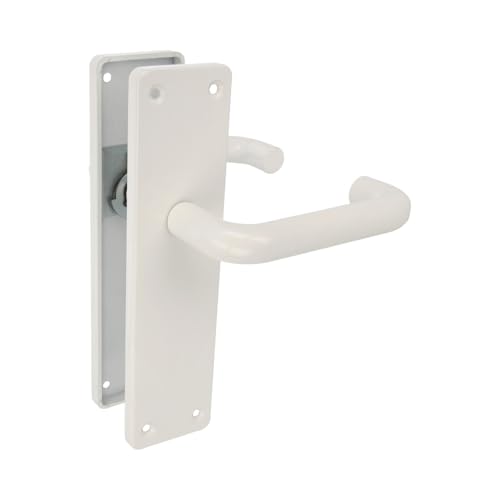 Amig - 2er-Set Türgriffe mit Platte | Türgriff für Innen- oder Außenbereich | Material: Aluminium | Weiß | Maße: 222 x 55 x 10 mm Amig - 2er-Set Türgriffe mit Platte | Türgriff für Innen- oder Außenbereich | Material: Aluminium | Weiß | Maße: 222 x 55 x 10 mm von Amig