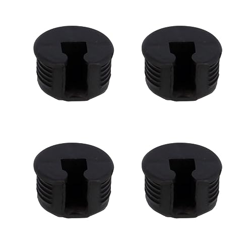 Amig - Exzenterhaken | mit Schrauben M6 | M6 - Ø 20 x 12 mm | 4 Stück | zur Plattenmontage | Ideal zum Zusammenbau von Regalen und Möbeln | Kunststoff schwarz von Amig