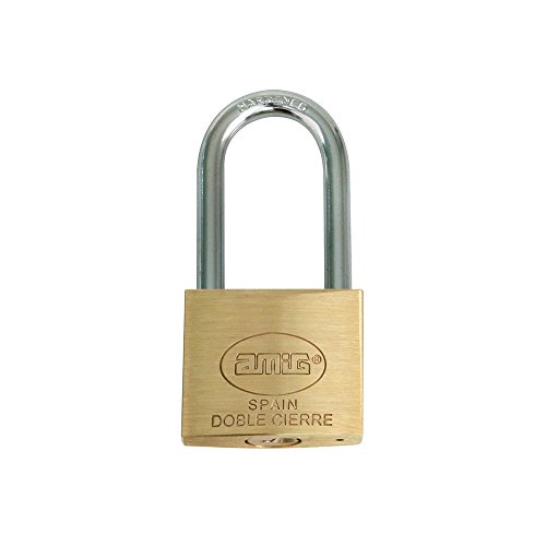 Amig 4550 Messing-Vorhängeschloss, langer Bogen, gleiche Schlüssel Amig 4550 Messing-Vorhängeschloss, langer Bogen, gleiche Schlüssel von Amig