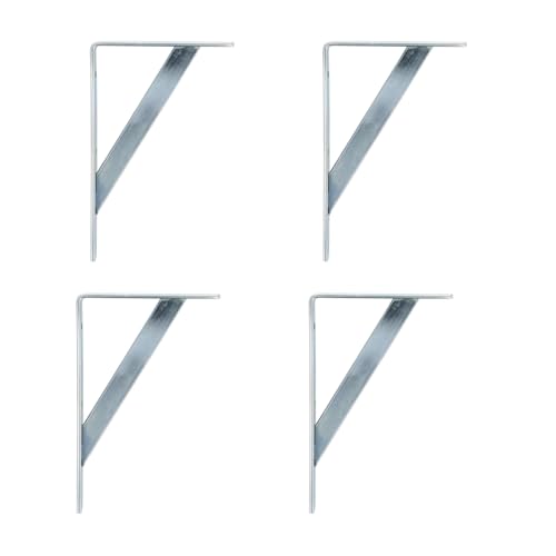 Amig - 4er-Pack Regalhalterungen Farbe Silber | Regalwinkel 250 x 200 mm | Robuster Stahl: bis zu 330 kg Amig - 4er-Pack Regalhalterungen Farbe Silber | Regalwinkel 250 x 200 mm | Robuster Stahl: bis zu 330 kg von Amig