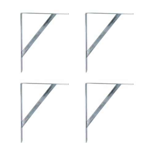 Amig - 4er-Pack Regalhalterungen Farbe Silber | Regalwinkel 500 x 325 mm | Robuster Stahl: bis zu 185 kg Amig - 4er-Pack Regalhalterungen Farbe Silber | Regalwinkel 500 x 325 mm | Robuster Stahl: bis zu 185 kg von Amig