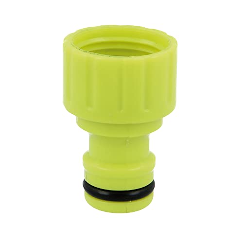 Amig - Adapter für Wasserhahnanschluss mit Schlauch | 1/2 Zoll | Schnelle und einfache Verbindung für Gartenwasserrohre | ABS-Kunststoff | Pistaziengrün von Amig