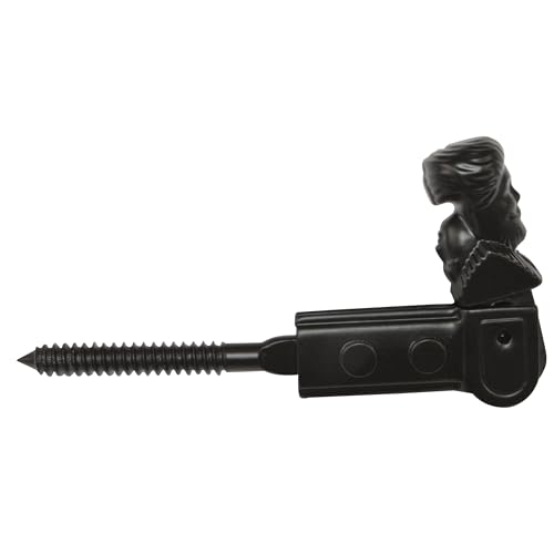 Amig Dekorative Halterung für Fensterläden, Modell 3 | Maße: 130 x 60 mm | Sicherheitsanker im Schmiede-Stil | verhindert Stöße und Brüche | aus Stahl mit schwarzer Epoxid-Beschichtung in mattem Amig Dekorative Halterung für Fensterläden, Modell 3 | Maße: 130 x 60 mm | Sicherheitsanker im Schmiede-Stil | verhindert Stöße und Brüche | aus Stahl mit schwarzer Epoxid-Beschichtung in mattem von Amig