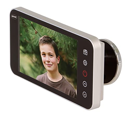 Amig – Digitaler Türspion | 4-Zoll-TFT-DWR-4.0-HD-LCD-Bildschirm | Betrachtungswinkel: 160° | Scharfe Bilder | Farbe: Silber von Amig