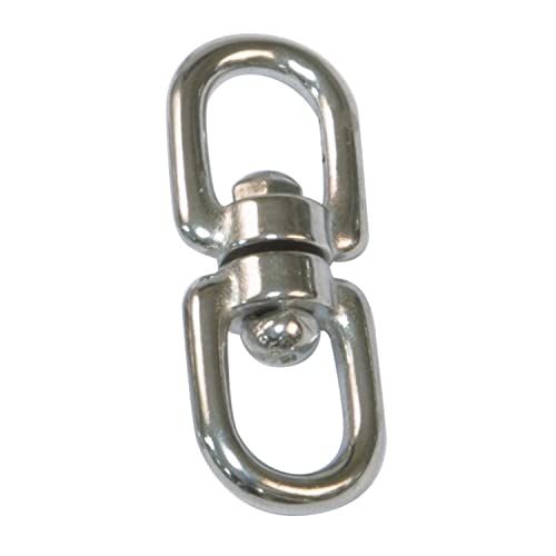 Amig - Drehbarer Ring aus Edelstahl | Modell 30140 |Ø 3,8 x 50 mm | Doppelter Ringanker |Verbindet sich mit Schäkeln und Karabinern | Verhindert das Reißen von Seilen, Ketten oder Gurten Amig - Drehbarer Ring aus Edelstahl | Modell 30140 |Ø 3,8 x 50 mm | Doppelter Ringanker |Verbindet sich mit Schäkeln und Karabinern | Verhindert das Reißen von Seilen, Ketten oder Gurten von Amig