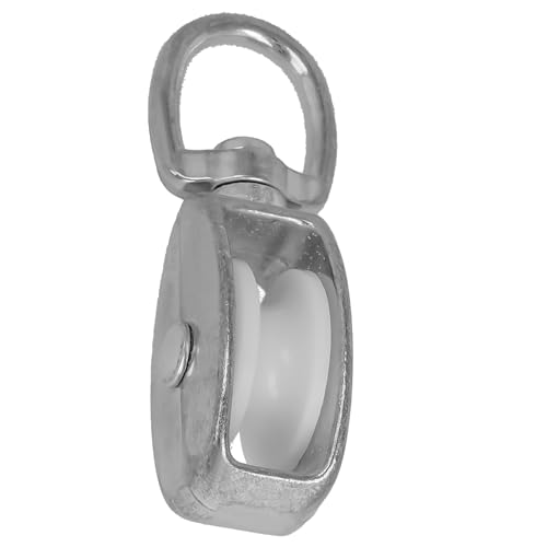 Amig - Einfache Rollenöse mit drehbarem Ösenring Mod. 630 | Mit weißem Kunststoffrad | Für Innen- und Außenbereiche | Maße 9 x 40 mm | Stahl | Verzinkte Oberfläche | Nicht geeignet für Hebearbeiten Amig - Einfache Rollenöse mit drehbarem Ösenring Mod. 630 | Mit weißem Kunststoffrad | Für Innen- und Außenbereiche | Maße 9 x 40 mm | Stahl | Verzinkte Oberfläche | Nicht geeignet für Hebearbeiten von Amig