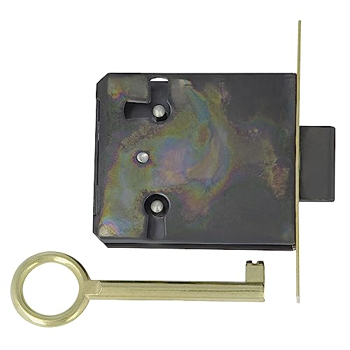 Amig - Einbauverschluss für Möbel | 20 mm Einlass | Inklusive Schlüssel | Verschlusssystem für Tische, Schränke und kleine Möbel | Mattgoldenes Messing. von Amig